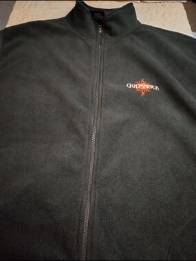 Godsmack Black Giant Full-Zip Fleece Vest Jacket Size X-large